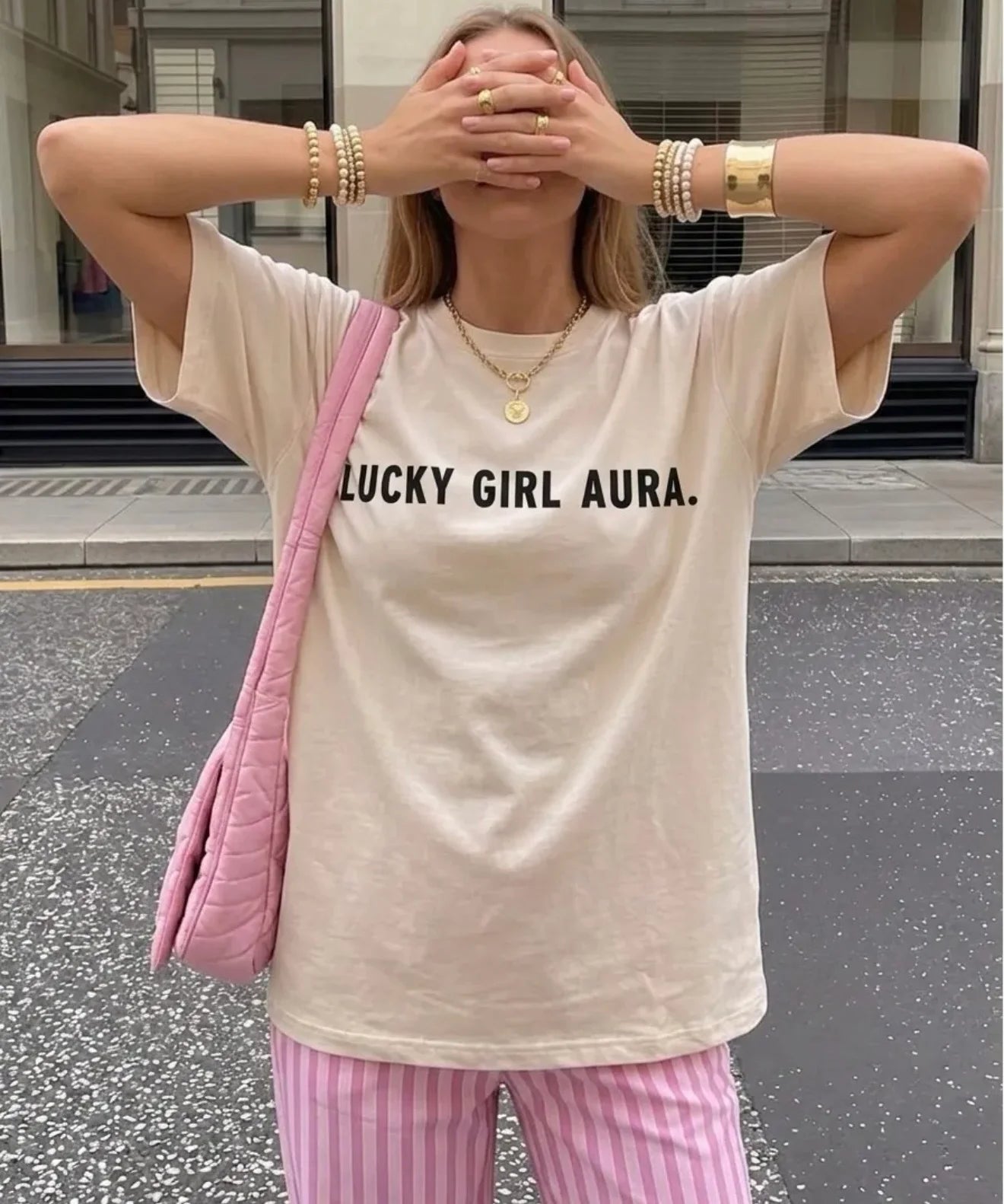 Lucky girl aura t-shirt