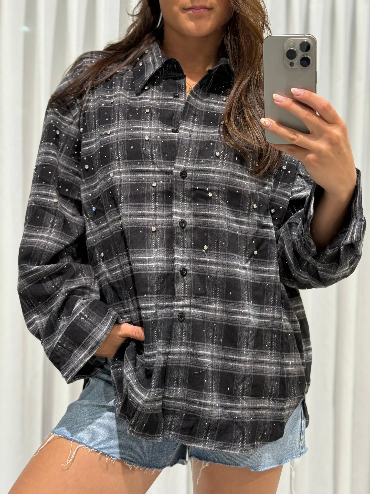 Strass blouse