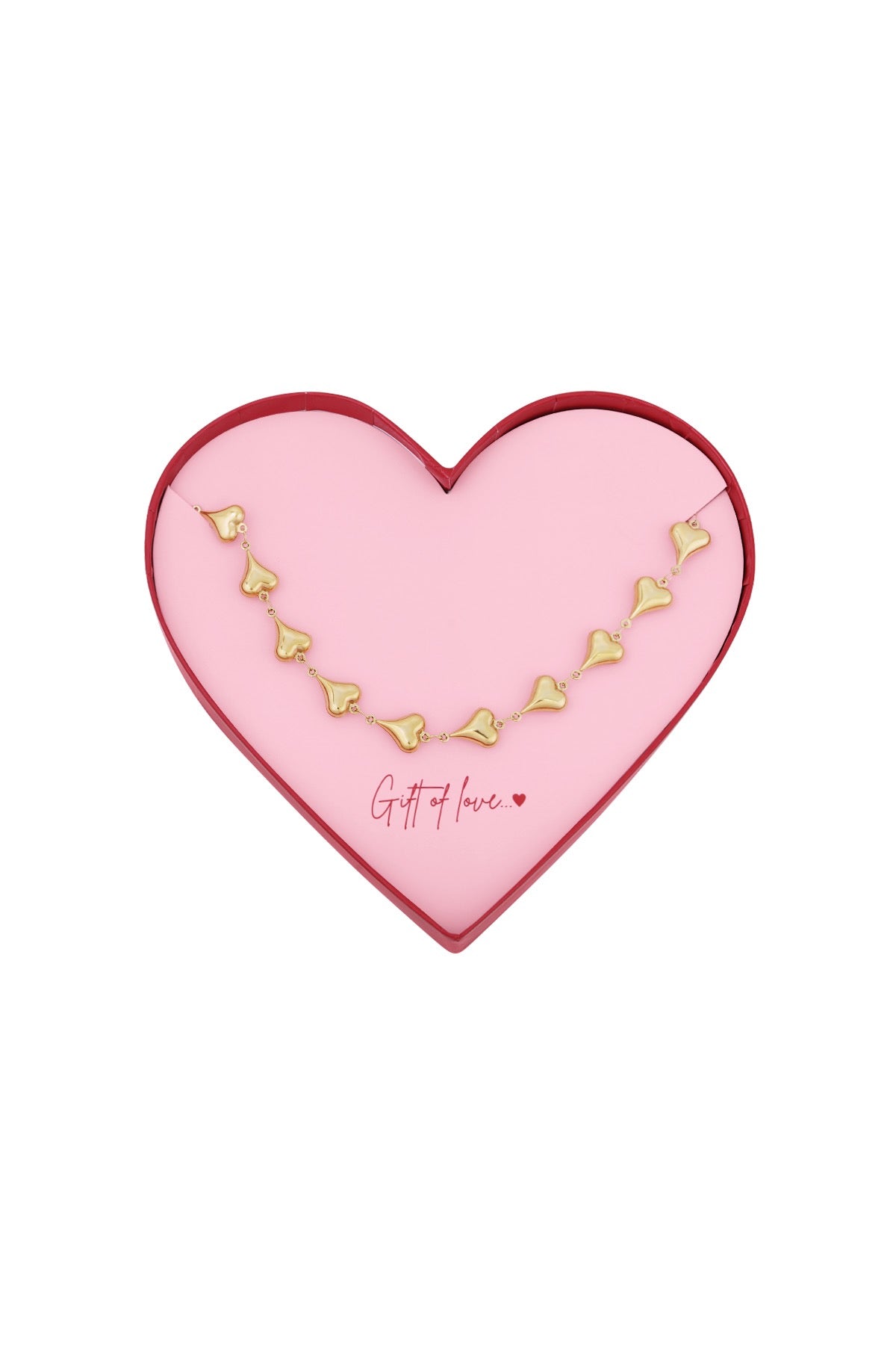 Gift of love Stainless steel Chain of Love - Goud kleur