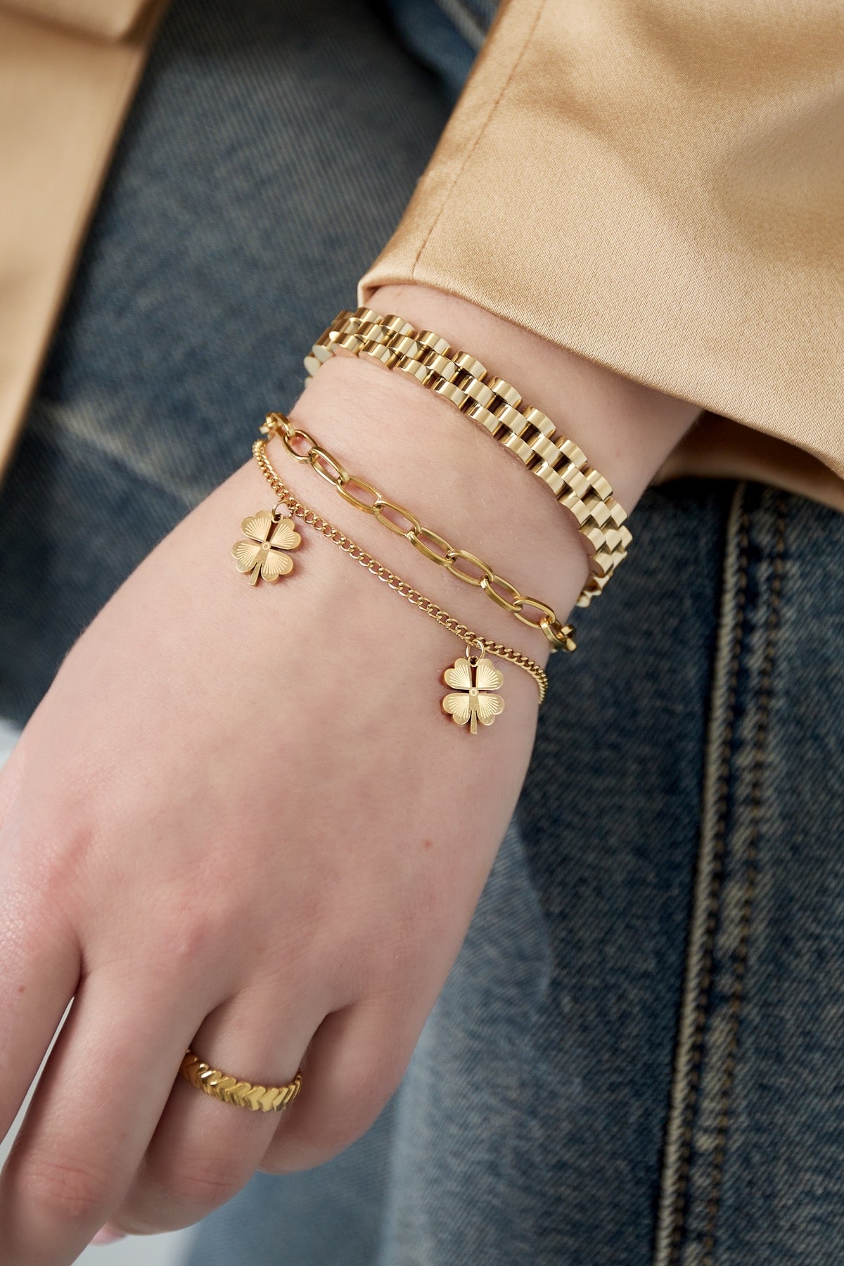 Lucky You armband - goud kleur