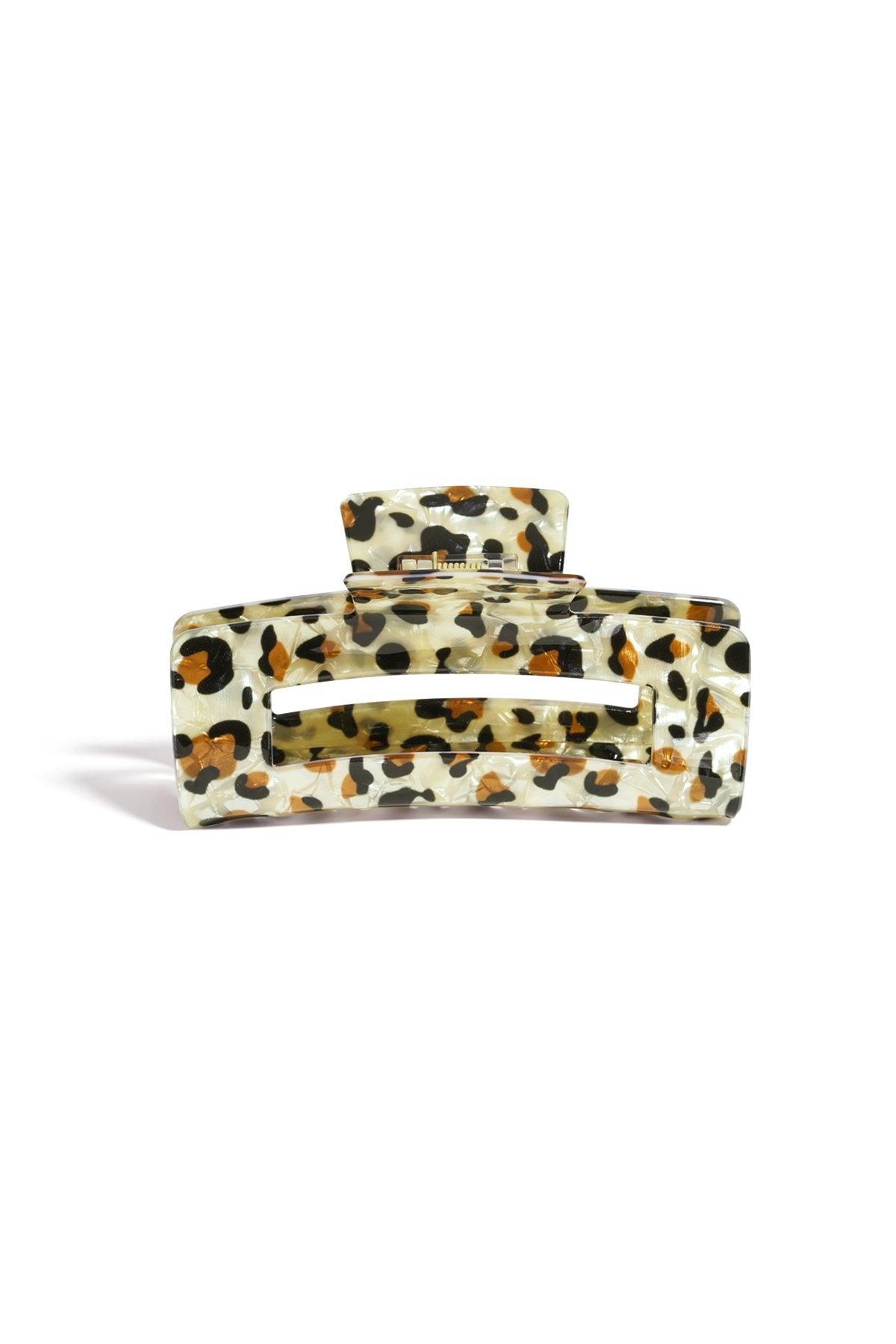 Haarspeld luipaardprint -khaki