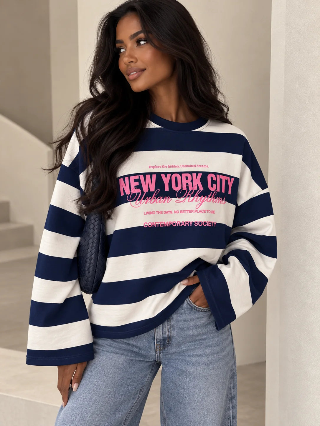 New york sweater -blue