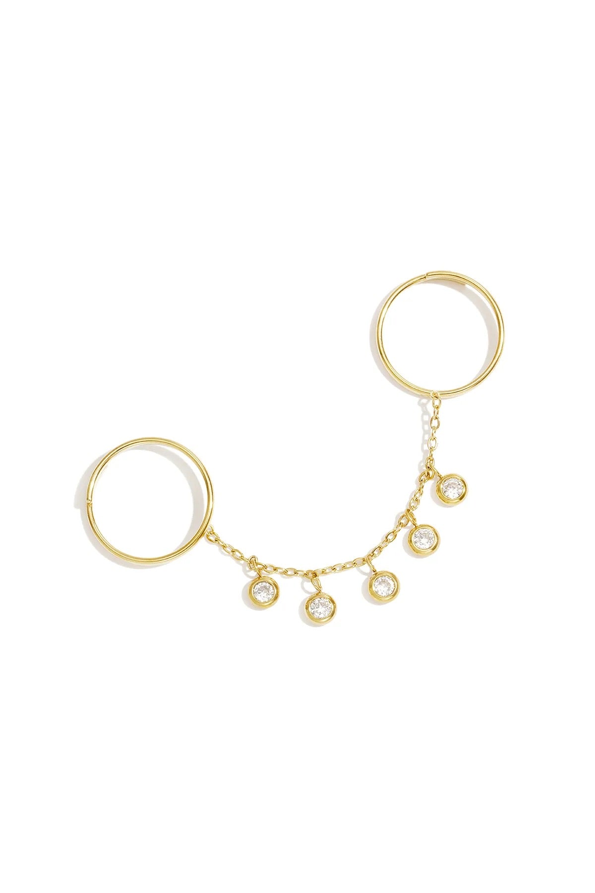 Double ring with circle