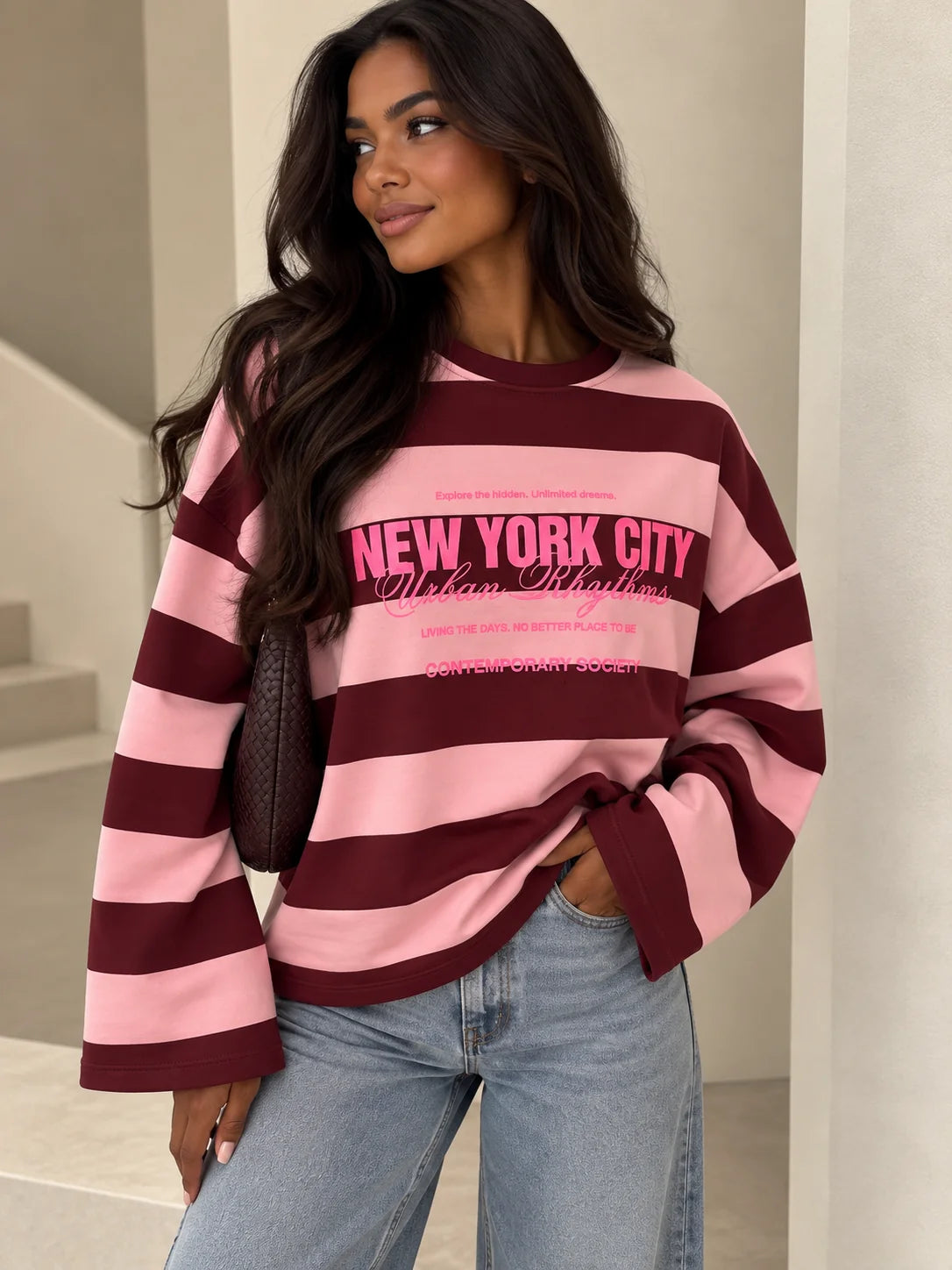 New york sweater -pink