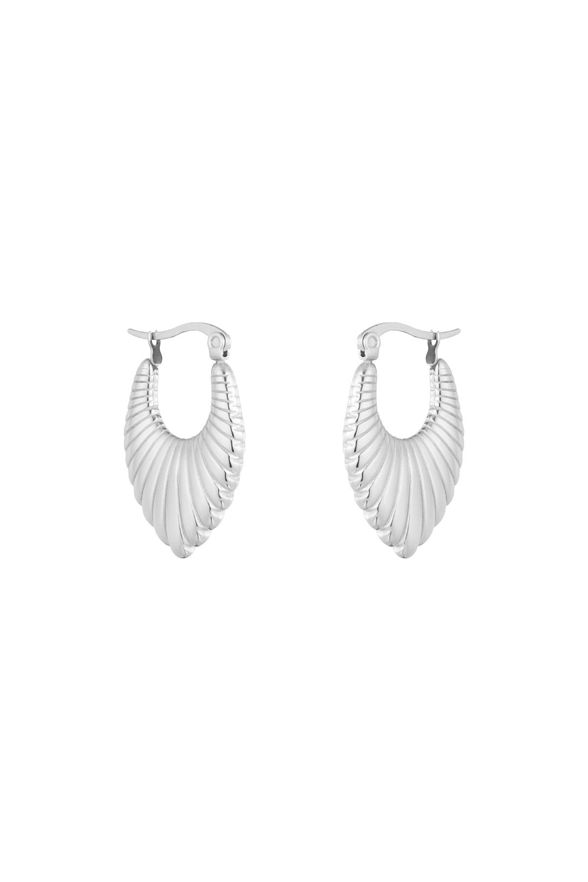 Oorbellen golden crush - Zilver