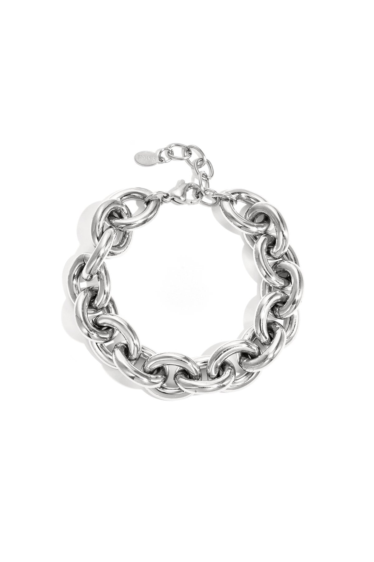 Chunky armband -zilver