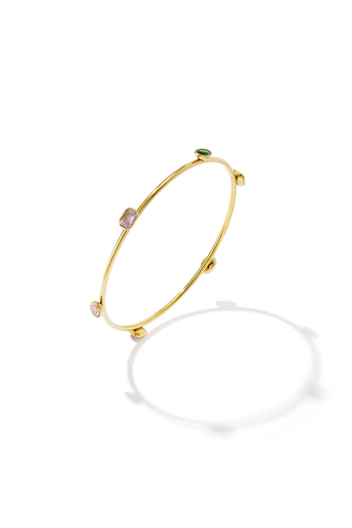 Bangle met gekleurde steentjes