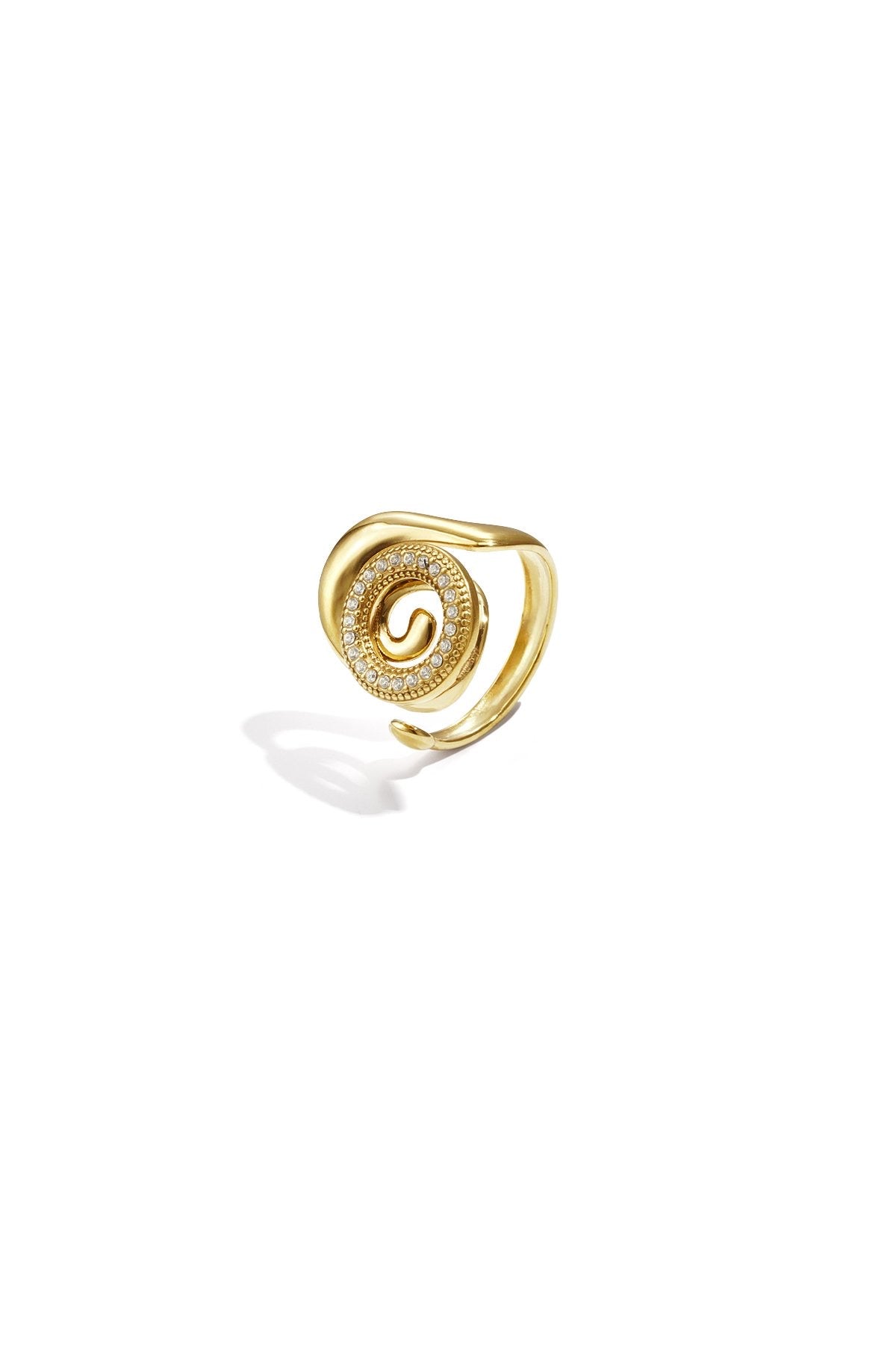Statement ring spiraalschelp -verstelbaar