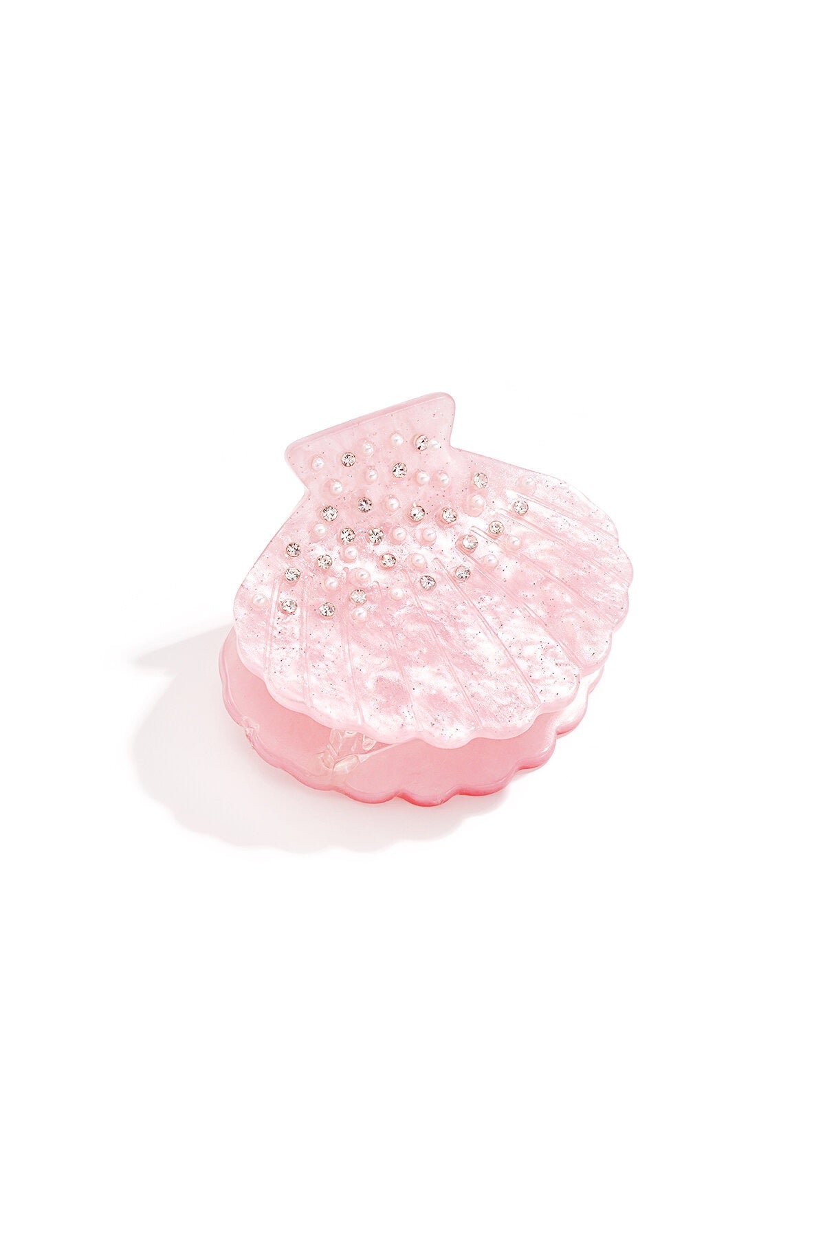 Haarclip van schelp -roze