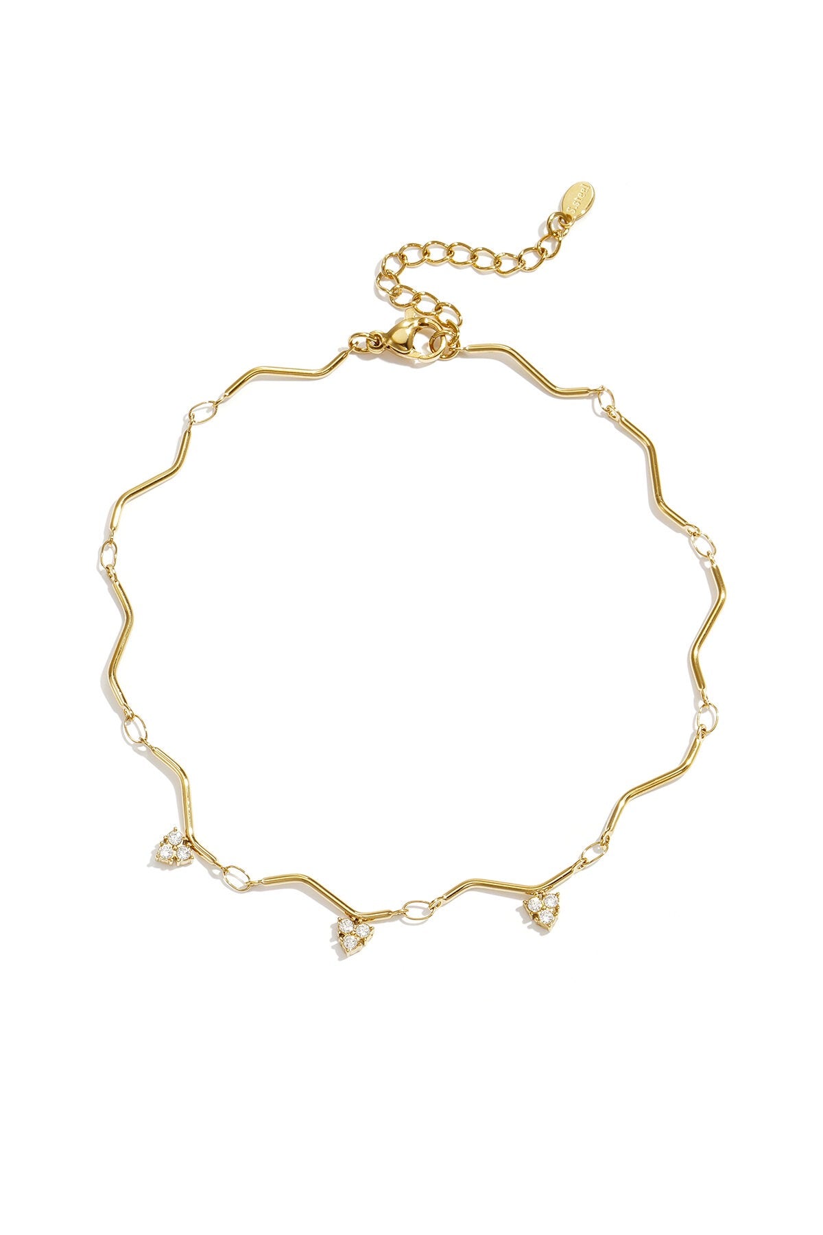 Enkelband met golvend effect
