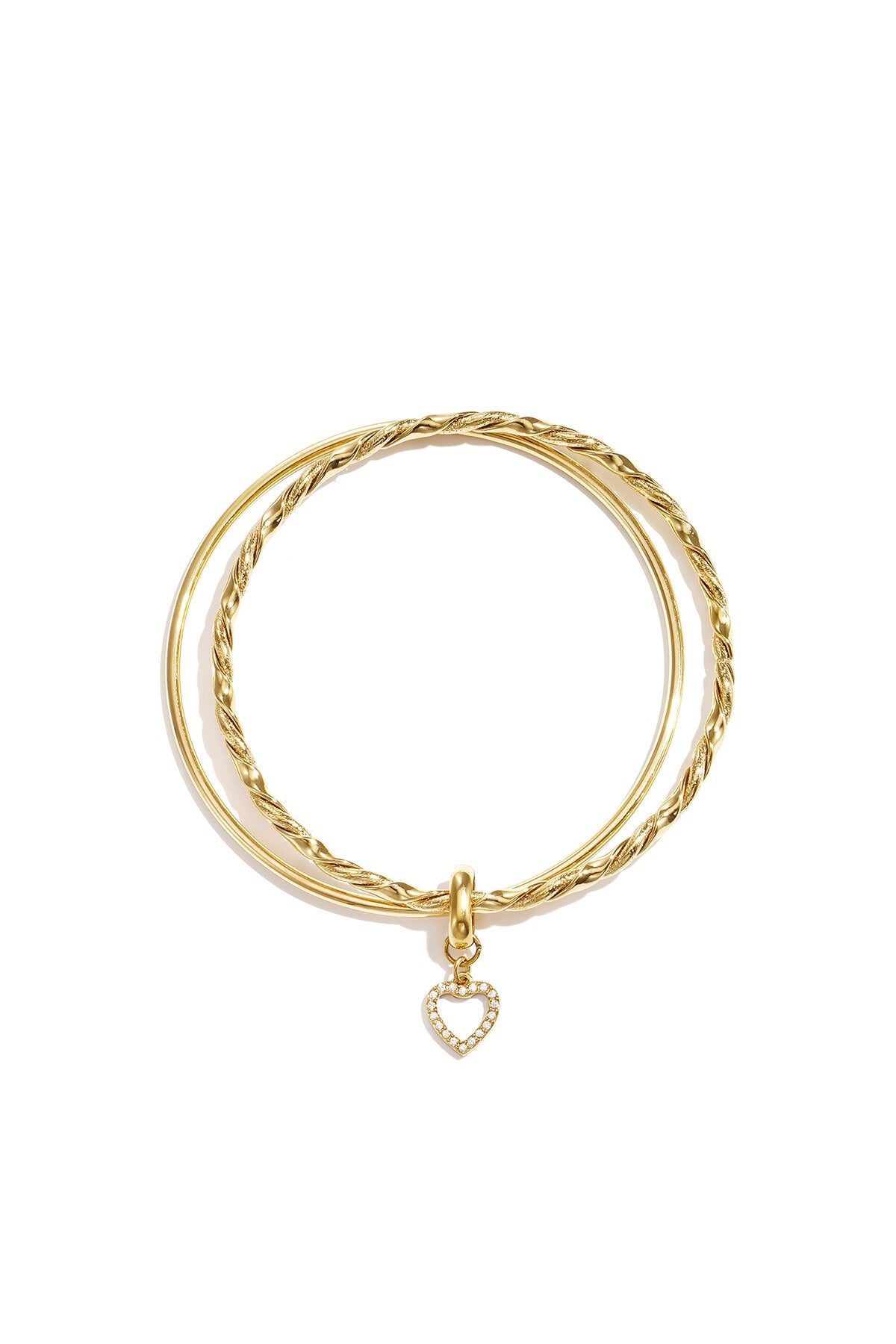 Bangles met hangende hart