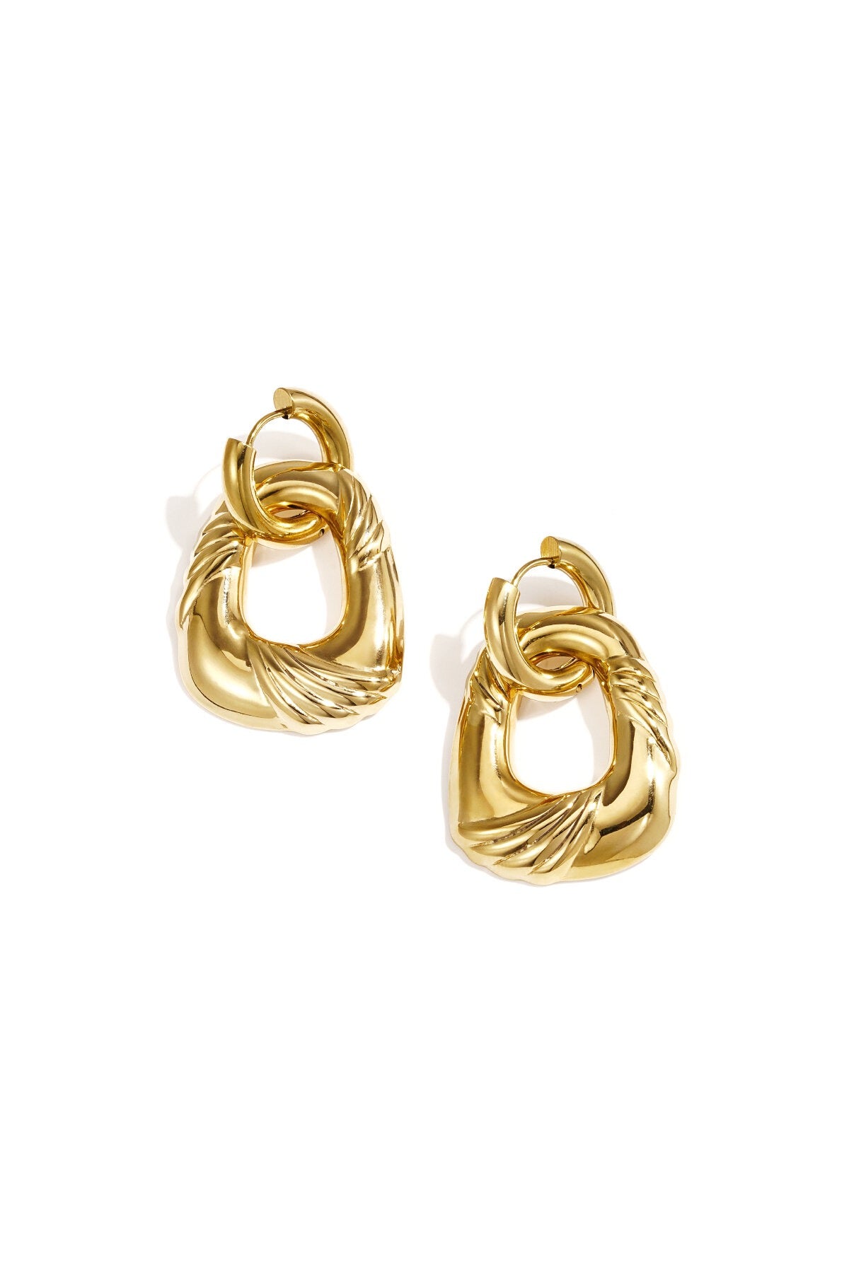 Hangende oorbel met onregelmatige vorm
