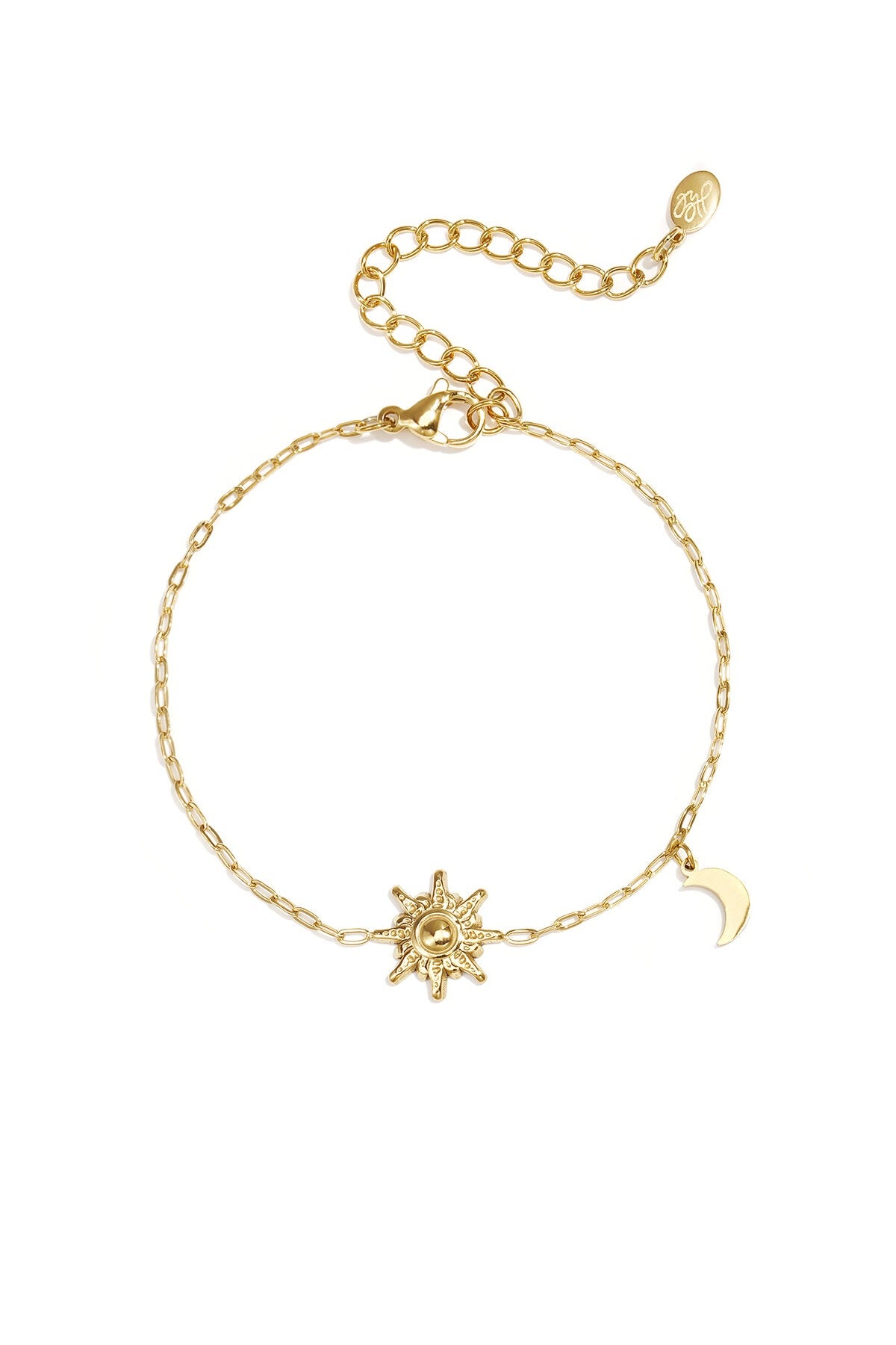 Bedelarmband met zonnemotief