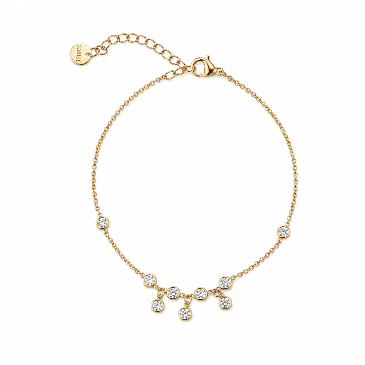 Triple strass enkelband