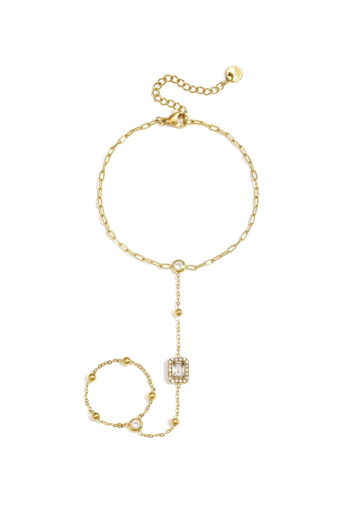 Handchain bling - goud