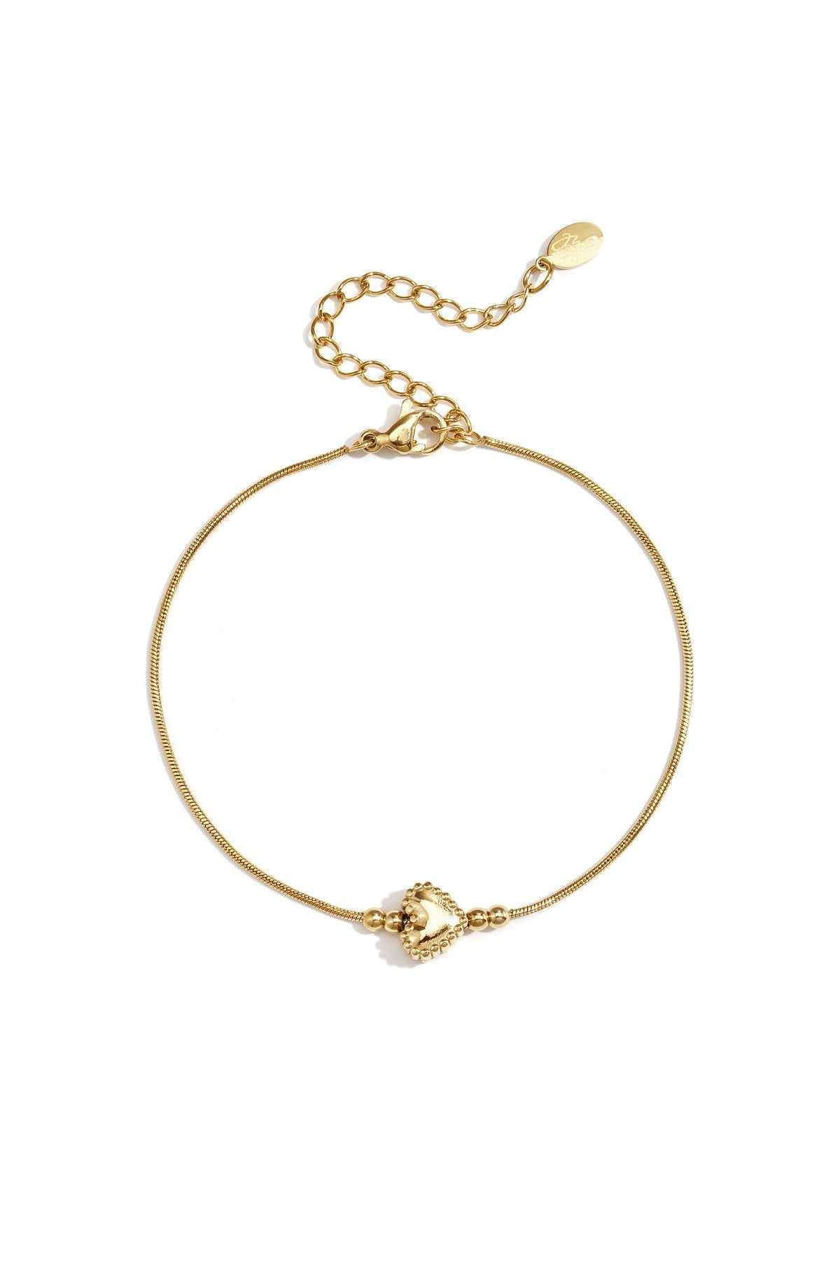 Armband met hart - goud