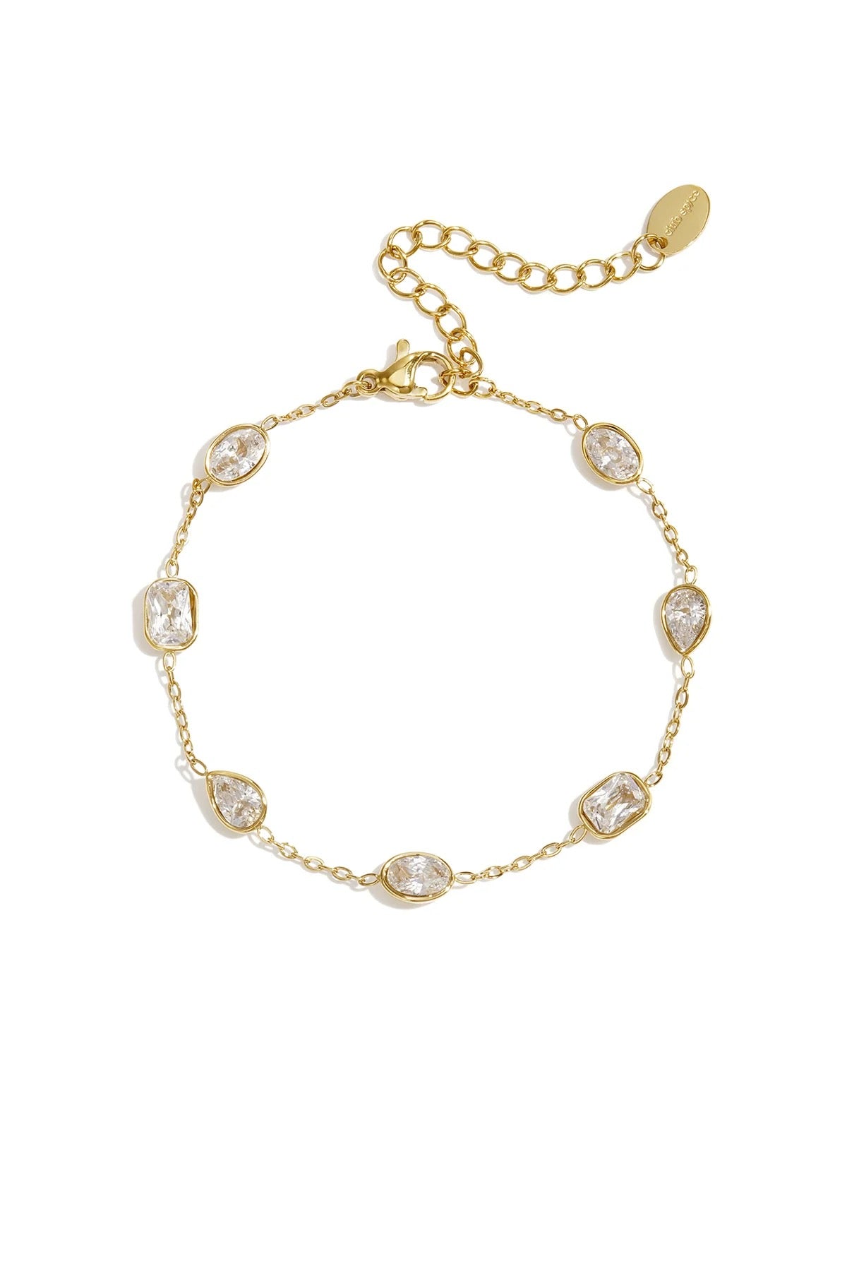 Sparkle bedelarmband -transparant