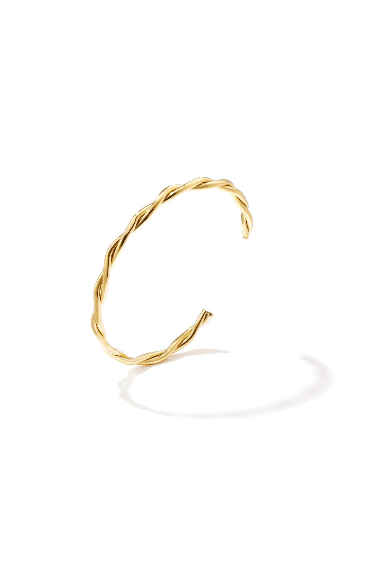 Bangel met gedraaide effect / goud