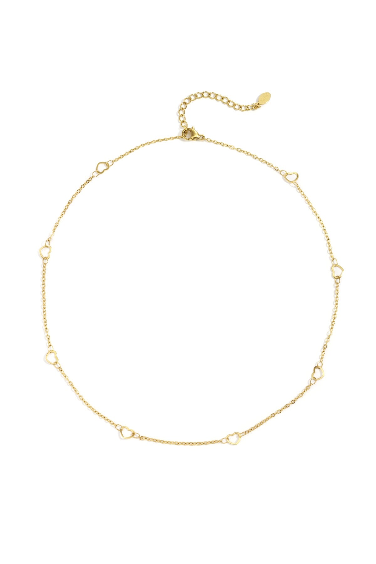 Hart casual ketting - goud