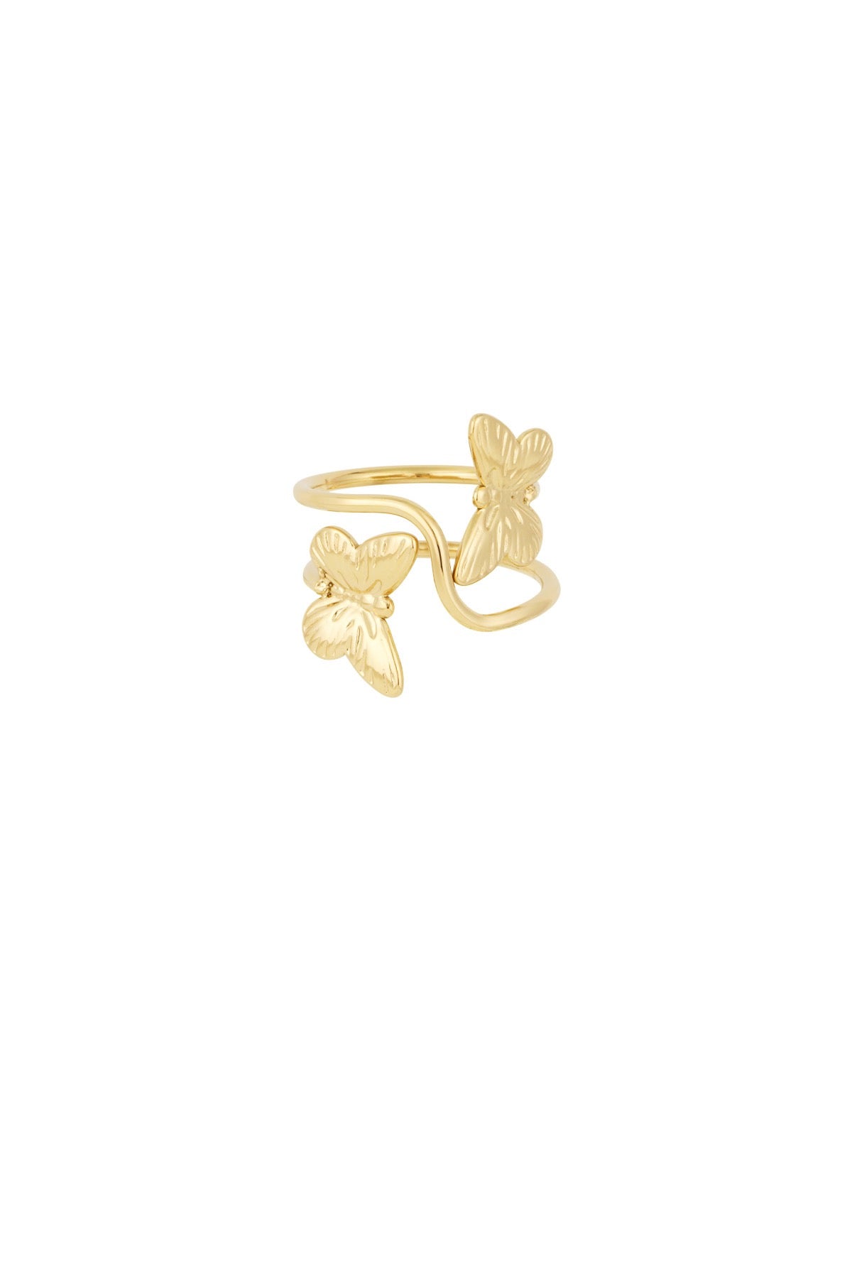 Butterfly ring - goud