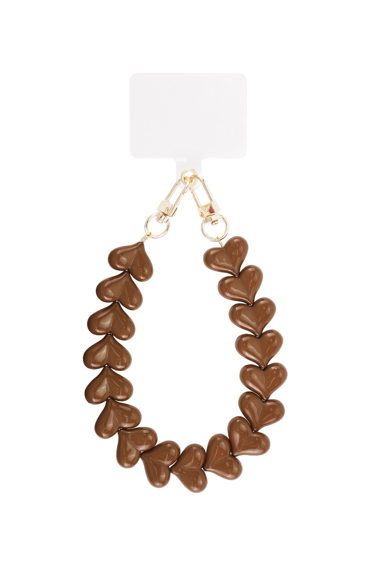Hart telefoonkoord - brown