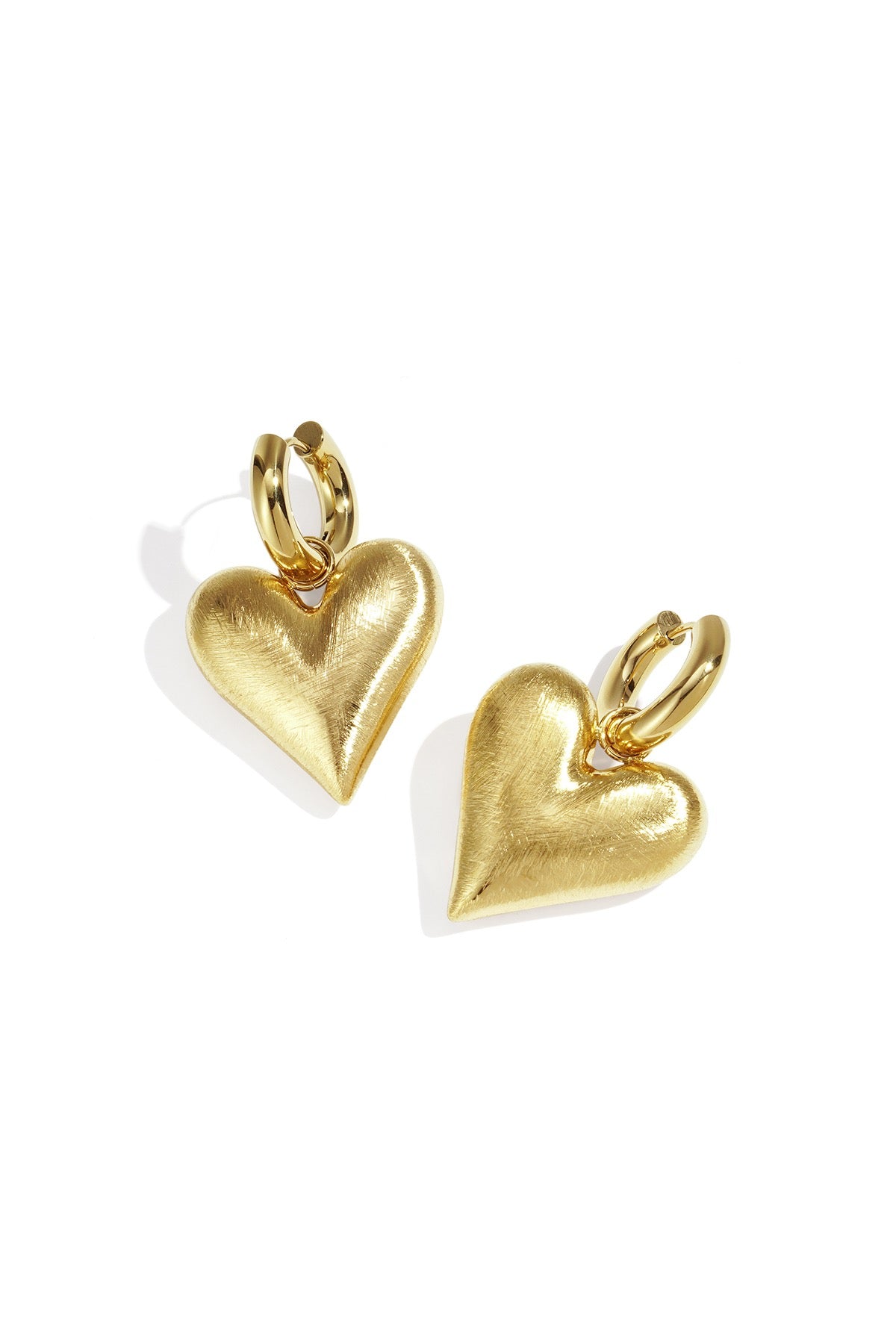 Hart oorbel nivje - goud