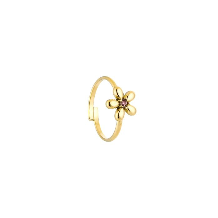 Bloem ring -pink