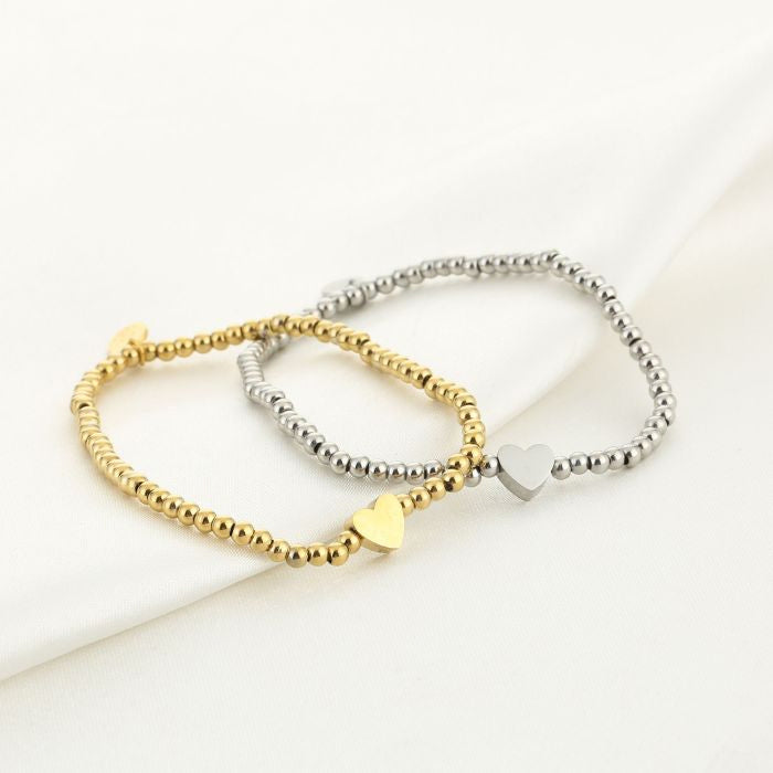 Kralenarmband met hartje