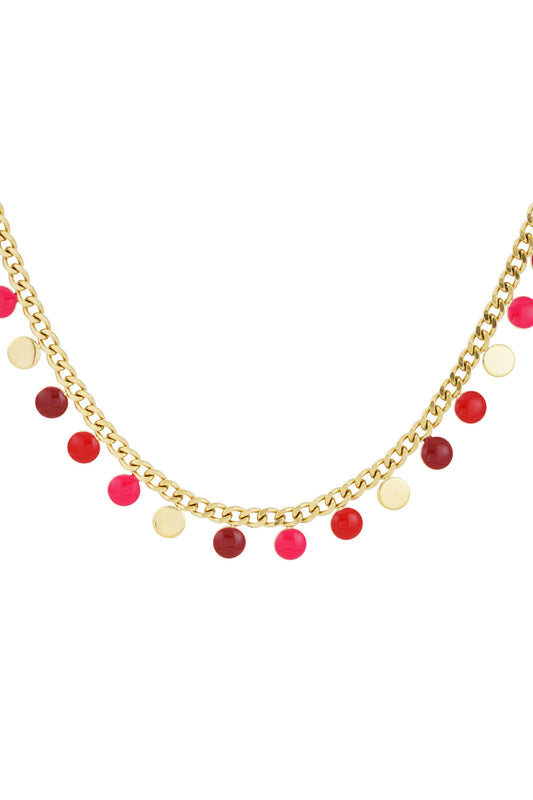 Ketting red coin - Goud kleur