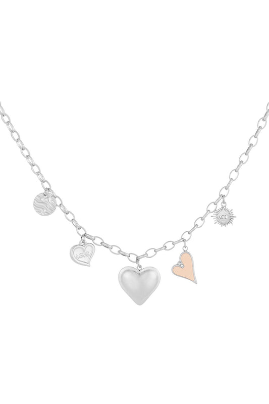 The love bedelketting -zilver