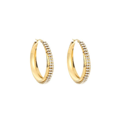 Strass hoops -goud