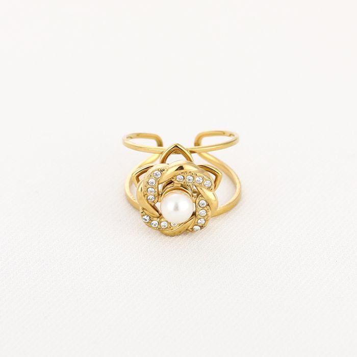 Spinner ring parel -goud