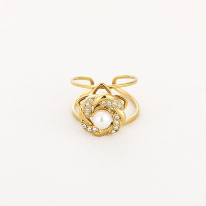Spinner ring parel -goud