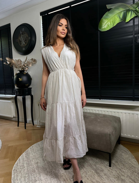 Leila dress -sand