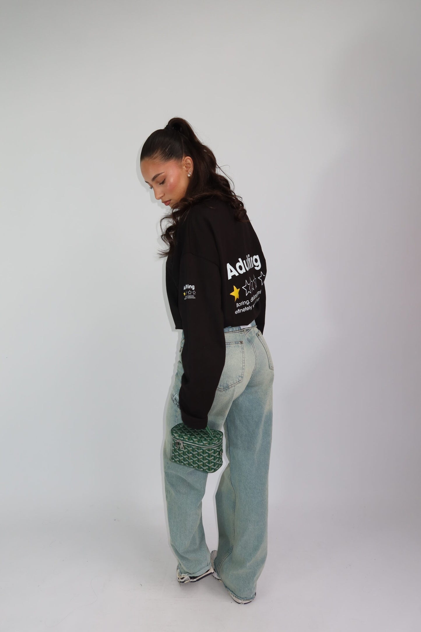 LONGSLEEVE ‘WOULD NOT RECOMMEND’ – zwart