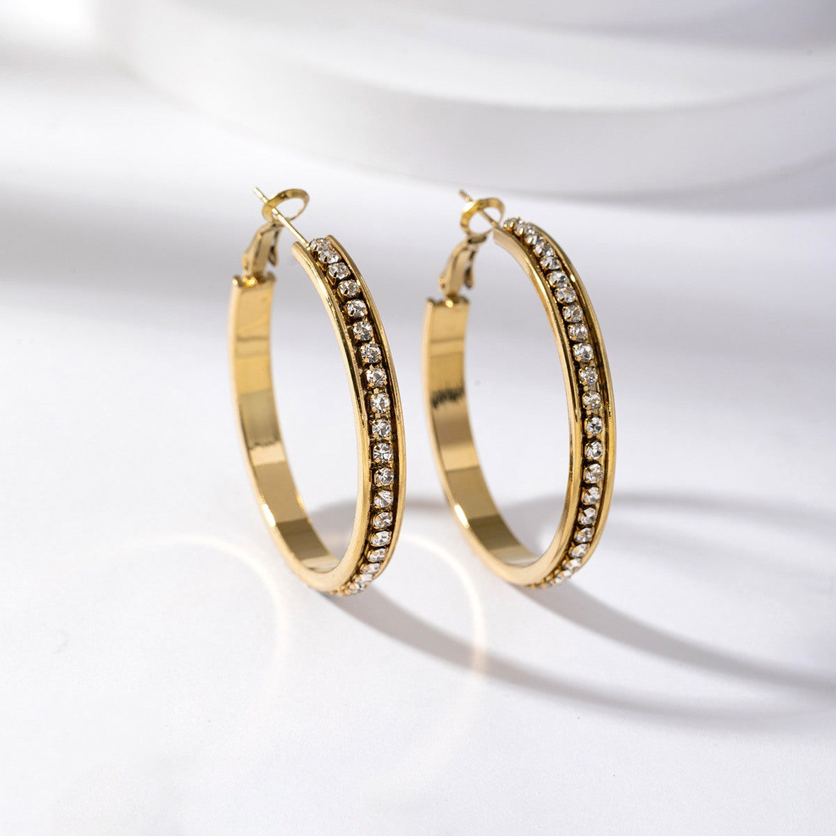 Hoops strass -transparant