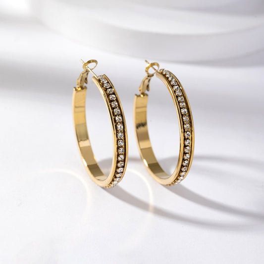 Hoops strass -transparant