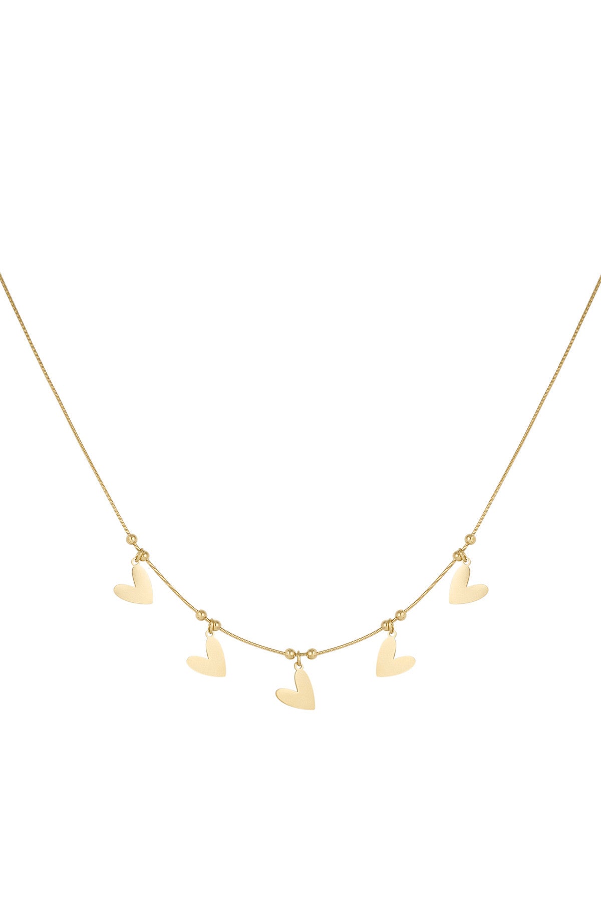 Heart to heart ketting - Goud