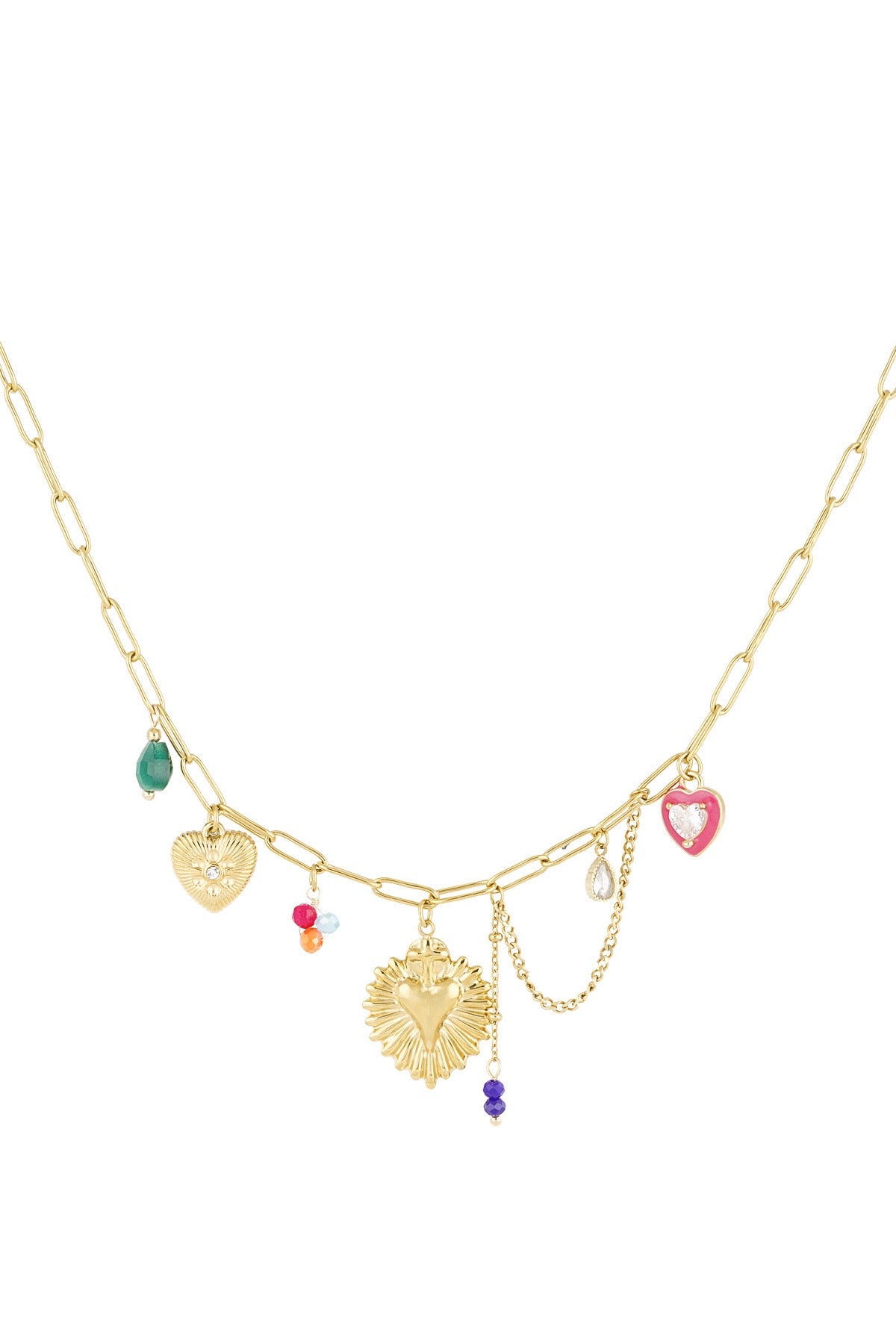 Colorful joy ketting - Goud kleur