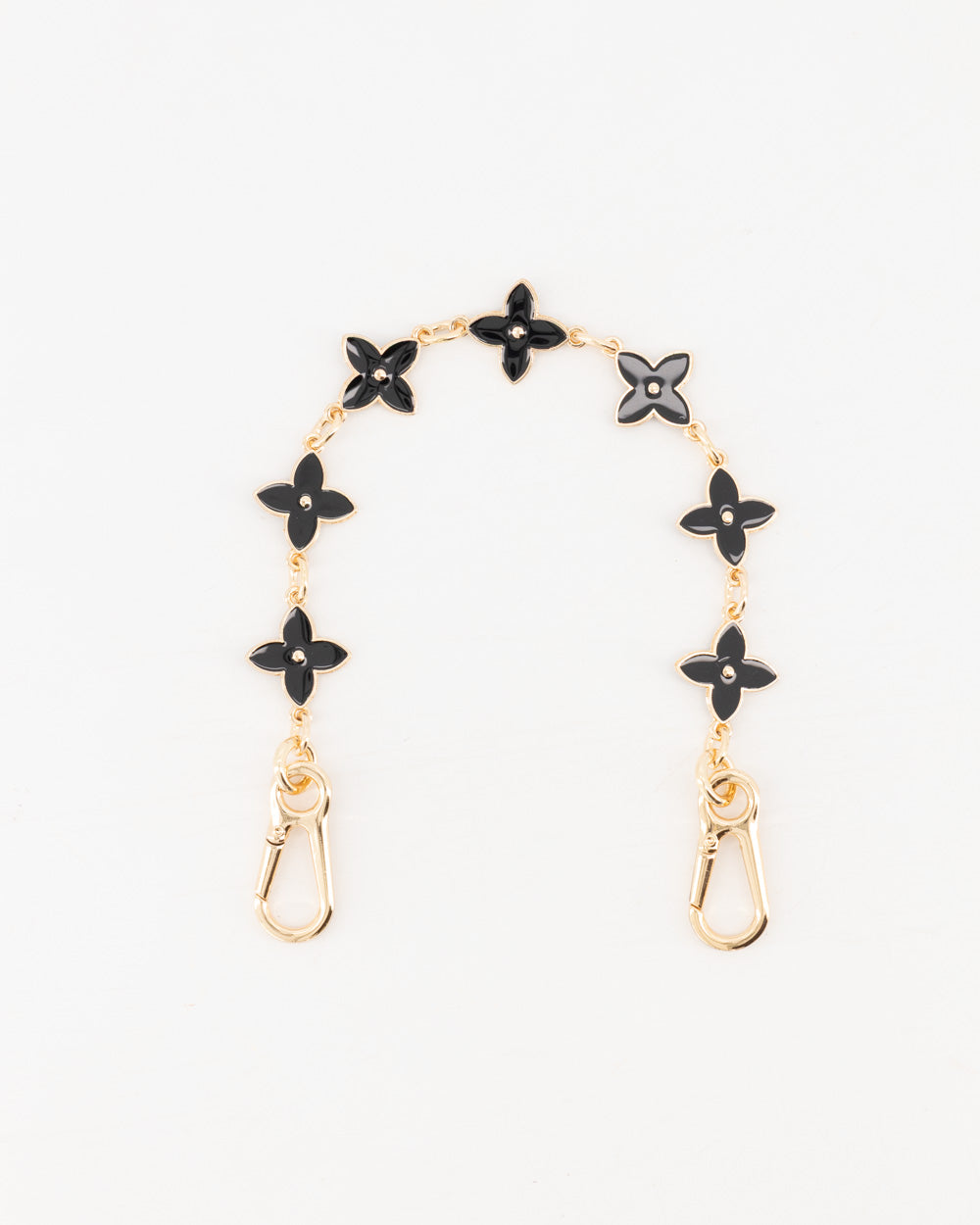 Bag strap clover -black