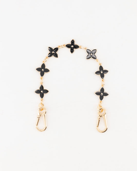 Bag strap clover -black