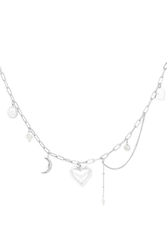 Bedelketting amore more - zilver