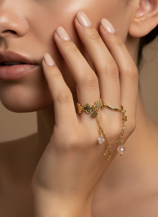 Double ring -roze