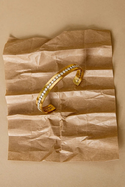 Manchetarmband met strass