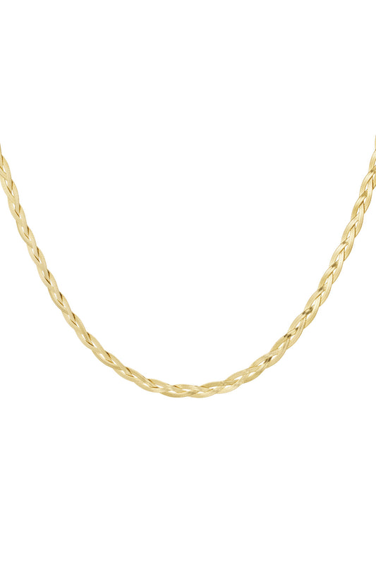 Ketting gevlochten - Goud