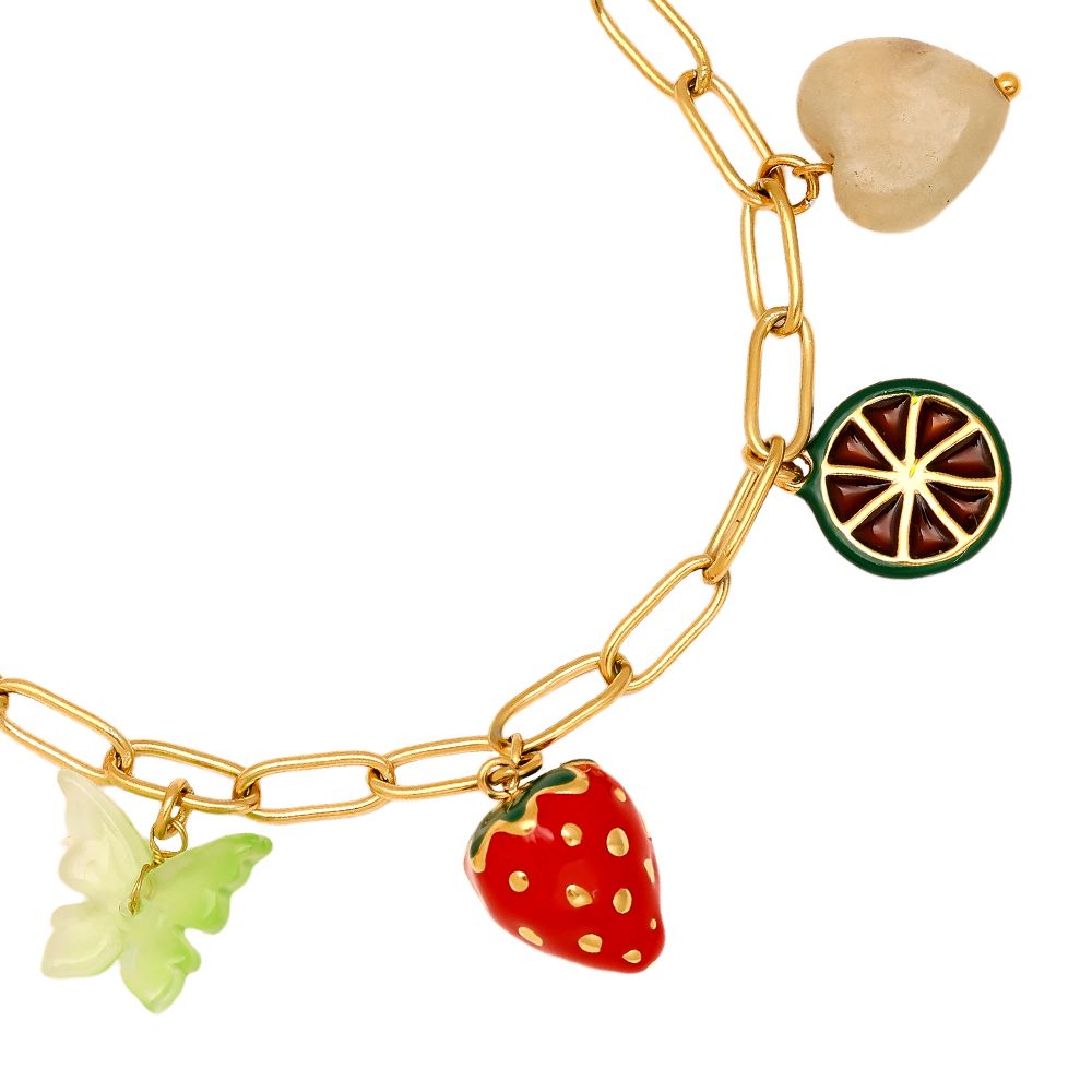 Armband met verschillende bedels