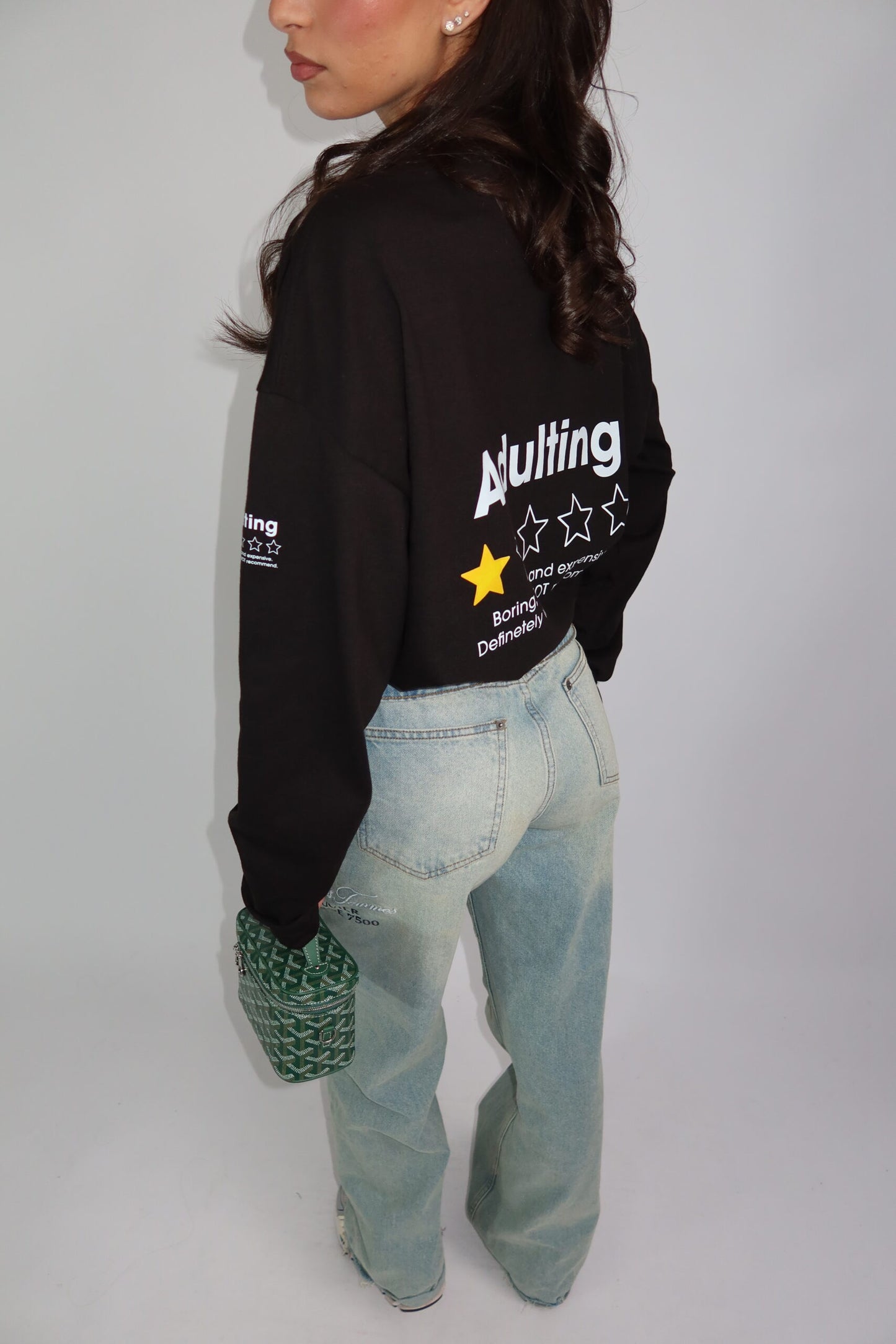 LONGSLEEVE ‘WOULD NOT RECOMMEND’ – zwart