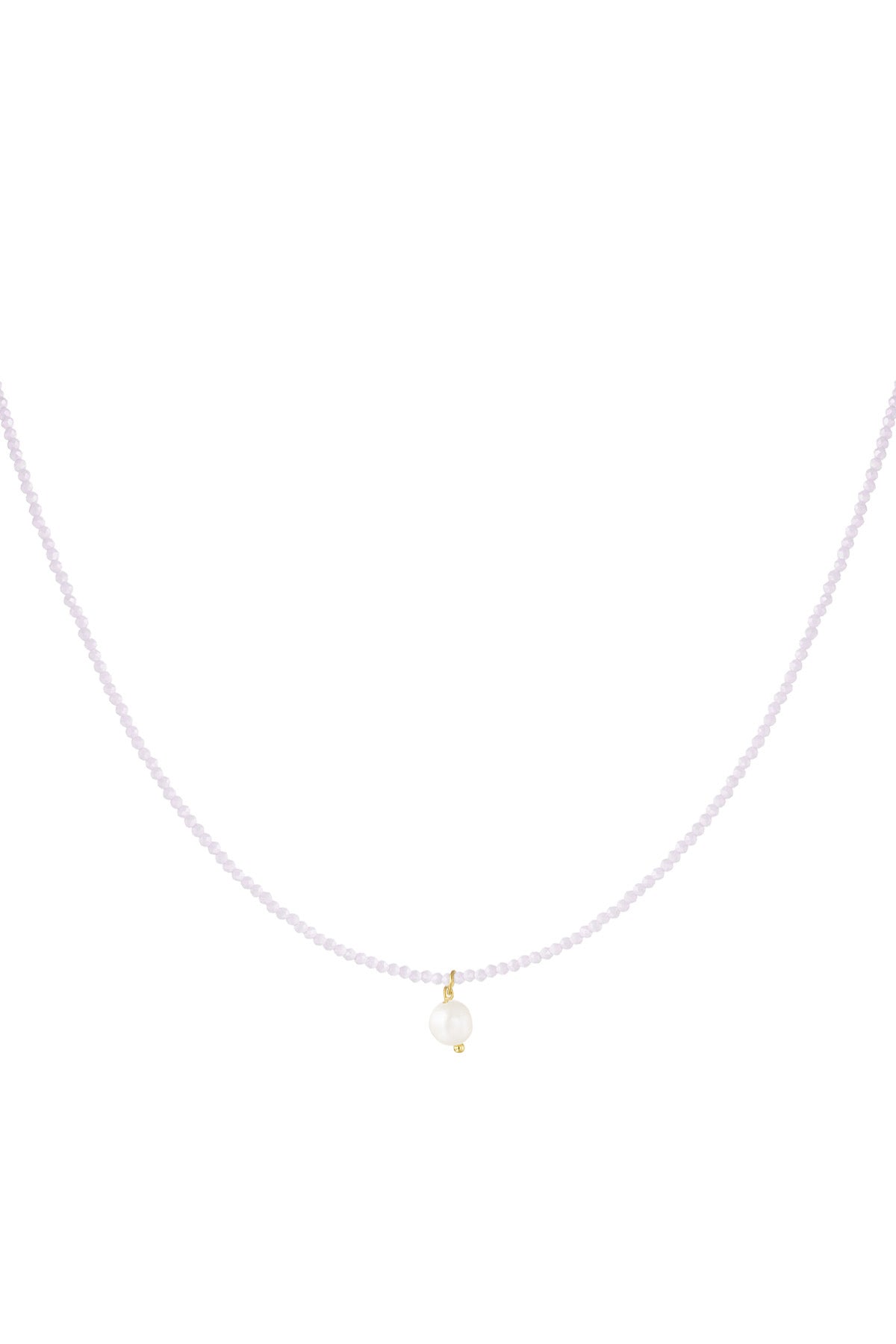 Ketting fancy moment parel - lichtroze