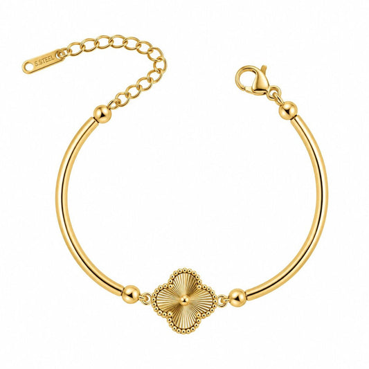 Klaverarmband -goud