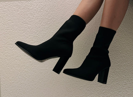 Sock heels -zwart